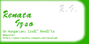 renata izso business card